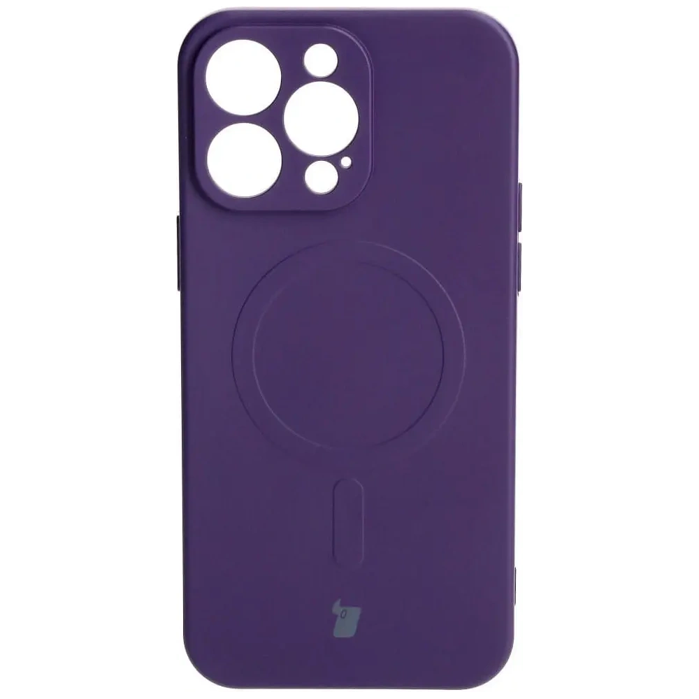 Hurtownia GSM - Bizon Case Silikon Magnetic Apple iPhone 15 Pro Max Pflaume - BIZ3462 - {ean13} - Hurt