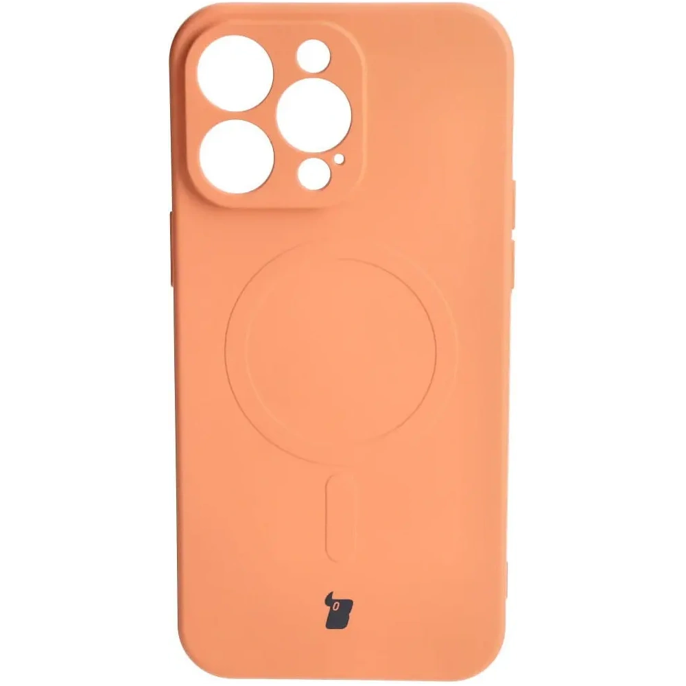 Wholesale Bizon Case Silicone Magnetic Apple iPhone 15 Pro Max carrot - BIZ3465 - {ean13} - Hurt