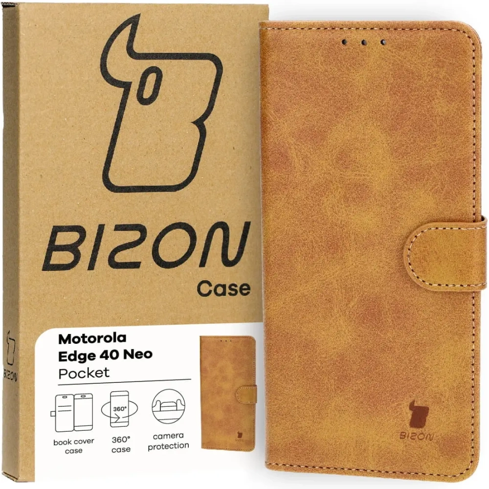 Hurtownia GSM - Bizon Case Tasche Motorola Edge 40 Neo braun - BIZ3470 - {ean13} - Hurt