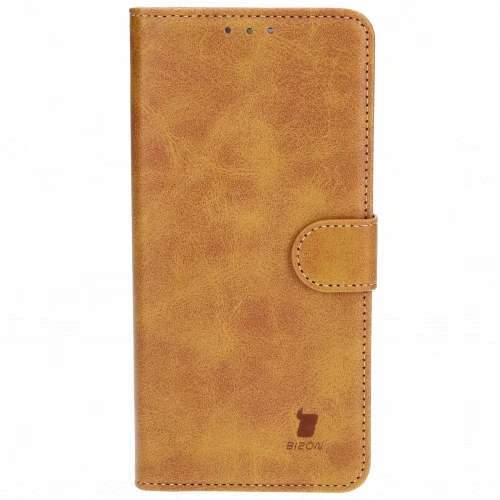Etui z klapką Bizon Case Pocket do Motorola Edge 40 Neo brązowe