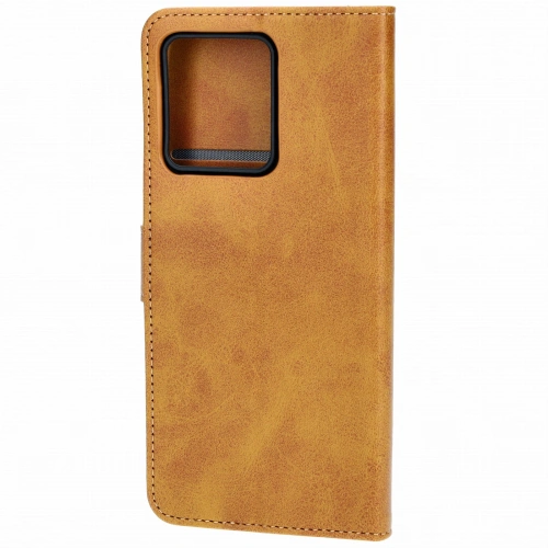 Etui z klapką Bizon Case Pocket do Motorola Edge 40 Neo brązowe