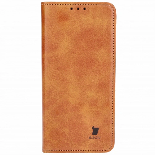 Etui z klapką Bizon Case Pocket Pro do Motorola Edge 40 Neo brązowe