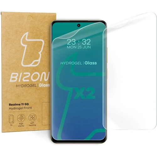 Folia hydrożelowa na ekran Bizon Glass Hydrogel Front do Realme 11 5G [2 PACK]