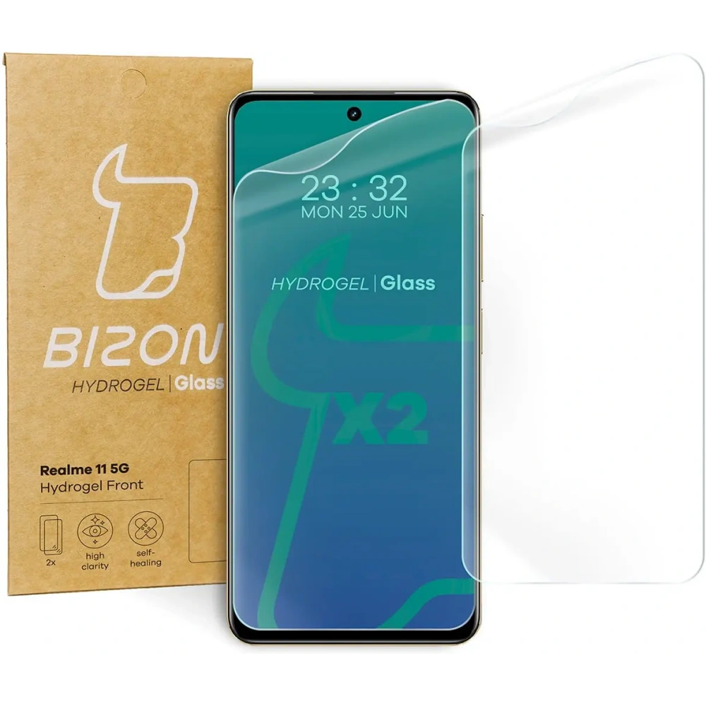 Hurtownia GSM - Bizon Glass Hydrogel Front Realme 11 5G [2 PACK] - BIZ3475 - {ean13} - Hurt