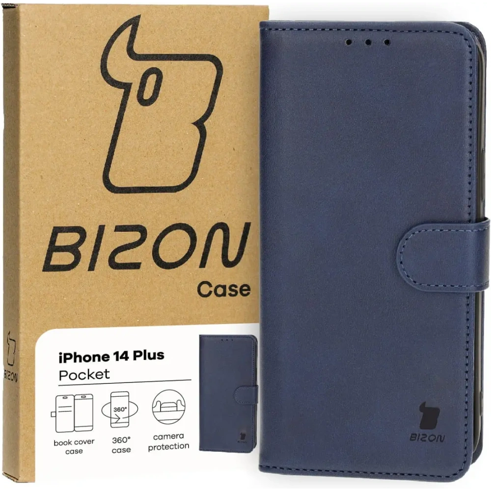 Hurtownia GSM - Bizon Case Pocket Apple iPhone 14 Plus sötétkék - BIZ3476 - {ean13} - Hurt