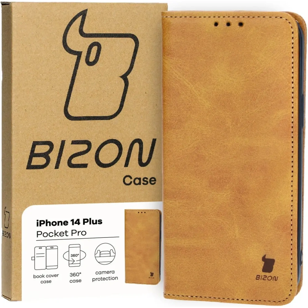 Hurtownia GSM - Bizon Case Pocket Pro Apple iPhone 14 Plus barna - BIZ3477 - {ean13} - Hurt