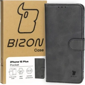 Hurtownia GSM - Bizon Case Pocket Apple iPhone 15 Plus negru - BIZ3484 - {ean13} - Hurt
