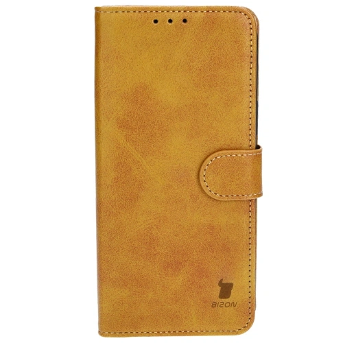 Etui z klapką Bizon Case Pocket do Apple iPhone 15 Plus brązowe