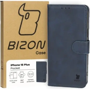 Hurtownia GSM - Bizon Case Pocket Apple iPhone 15 Plus albastru închis - BIZ3486 - {ean13} - Hurt