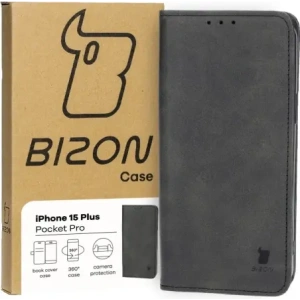Hurtownia GSM - Bizon Case Pocket Pro Apple iPhone 15 Plus negru - BIZ3487 - {ean13} - Hurt