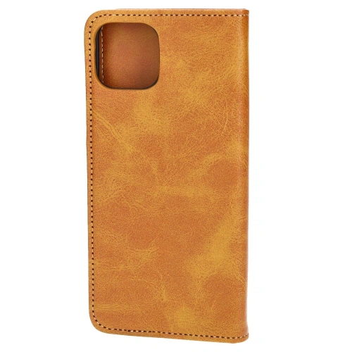 Etui z klapką Bizon Case Pocket Pro do Apple iPhone 15 Plus brązowe