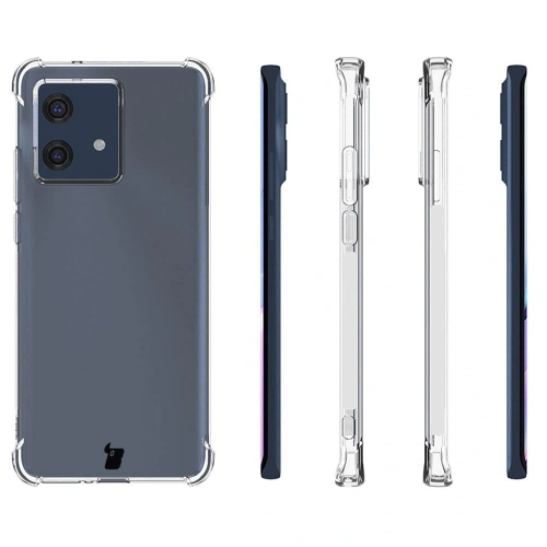 Elastyczne etui Bizon Case Salpa do Motorola Edge 40 Neo przezroczyste