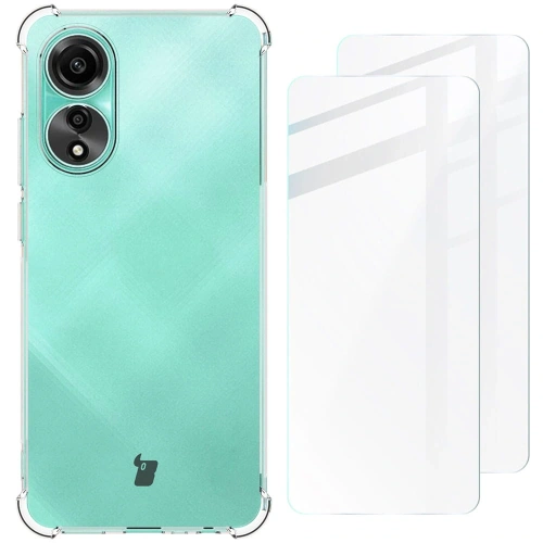 Etui Bizon Case Clear Pack do Oppo A78 4G przezroczyste