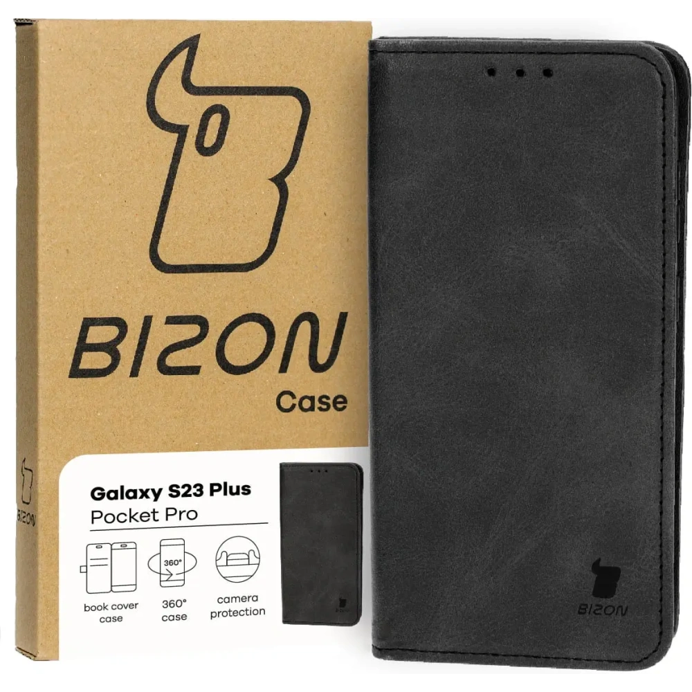 Wholesale Bizon Case Pocket Pro Samsung Galaxy S23 Plus black - BIZ3496 - {ean13} - Hurt