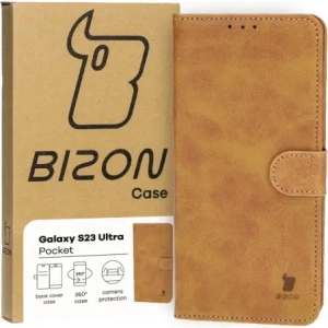 Hurtownia GSM - Bizon Case Pocket Samsung Galaxy S23 Ultra barna - BIZ3499 - {ean13} - Hurt
