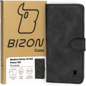 Hurtownia GSM - Etui z klapką Bizon Case Pocket do Xiaomi Redmi Note 12 5G / Xiaomi Poco X5 czarne - BIZ3502 - {ean13} - Hurt