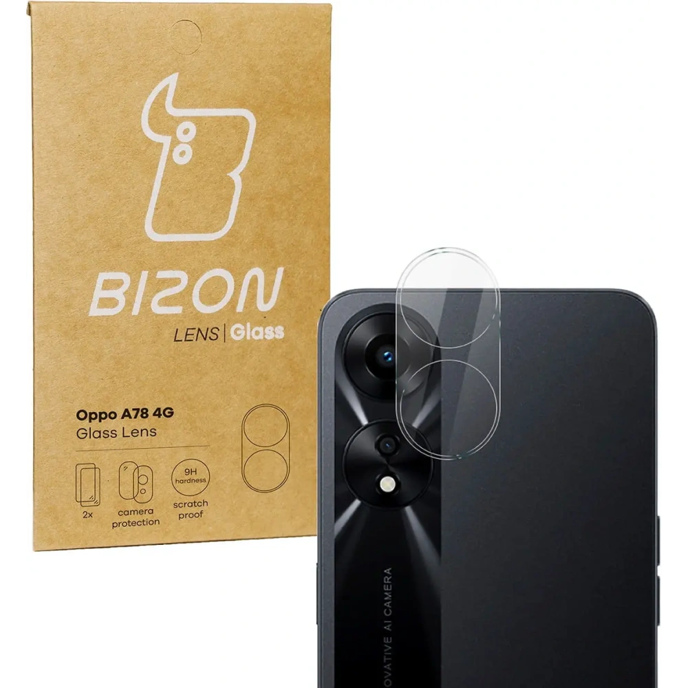 Hurtownia GSM - Sklo na fotoaparát Bizon Glass Lens pro Oppo A78 4G [2 PACK] - BIZ3507 - {ean13} - Hurt