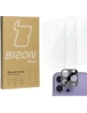BIZON Clear 3x Bildschirmglas + Kameraglas Apple iPhone 15 Pro Max