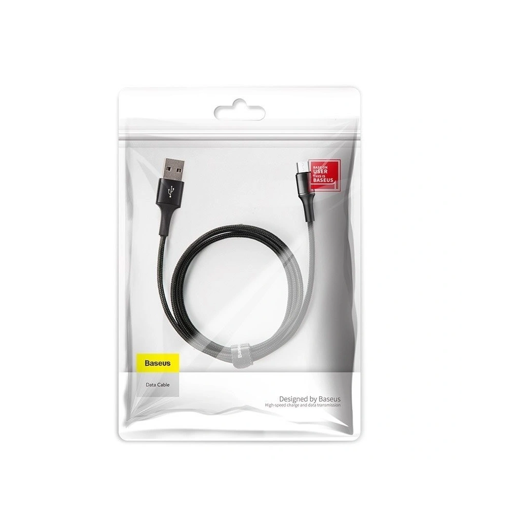 Hurtownia GSM - Kabel micro USB z podświetleniem LED Baseus Halo 3A 0.25m (czarny) - BSU1414BLK - {ean13} - Hurt