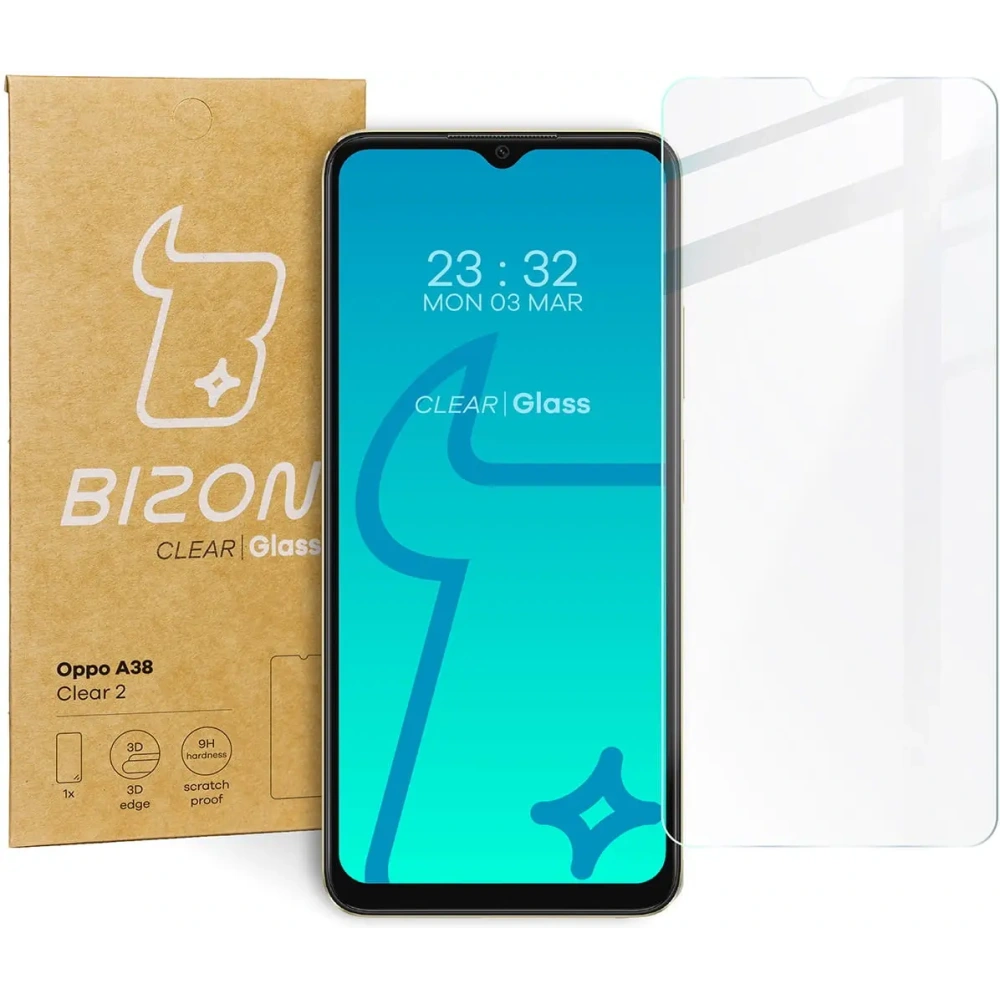 Hurtownia GSM - Tvrzené sklo Bizon Glass Clear 2 pro Oppo A38 - BIZ3512 - {ean13} - Hurt