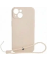 Bizon Case Silicone Magnetic Apple iPhone 15 beige