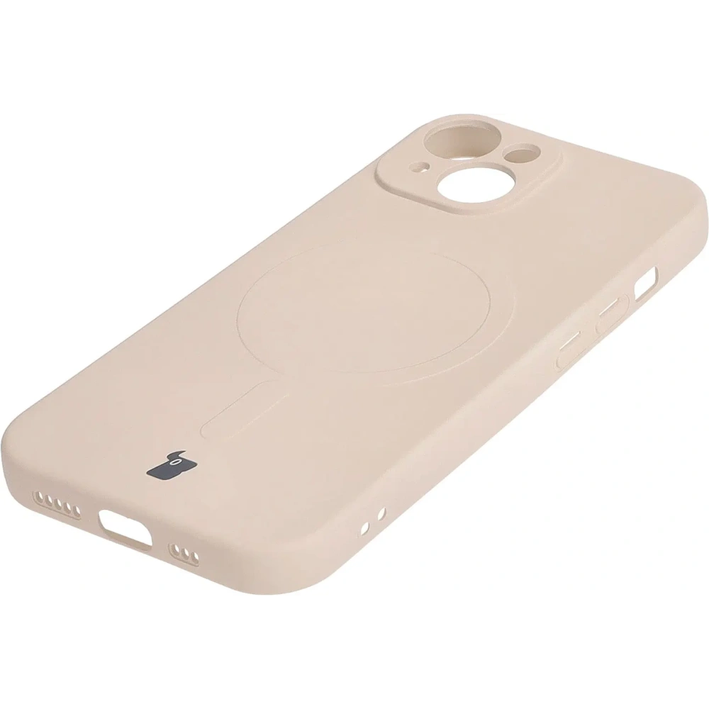 Wholesale Bizon Case Silicone Magnetic Apple iPhone 15 beige - BIZ3518 - {ean13} - Hurt