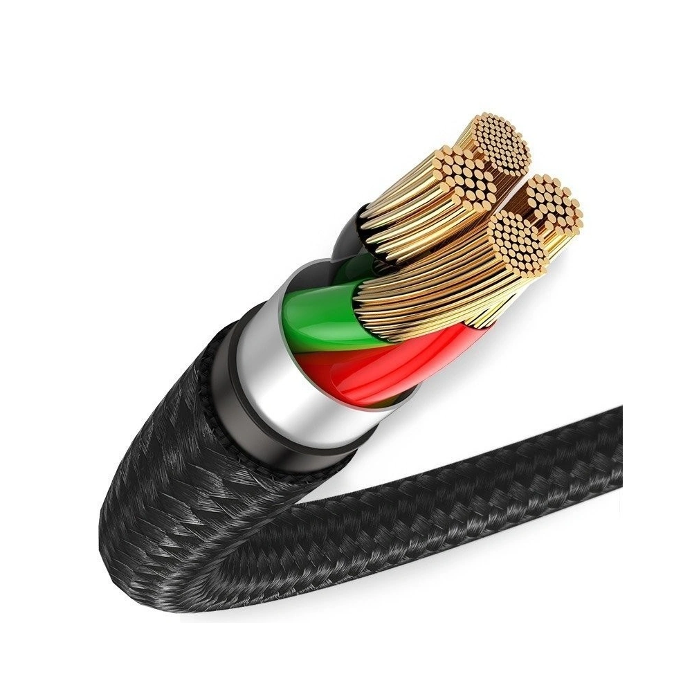 Hurtownia GSM - Kabel micro USB z podświetleniem LED Baseus Halo 3A 0.25m (czarny) - BSU1414BLK - {ean13} - Hurt