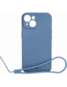 Bizon Case Silicone Magnetic Apple iPhone 15 navy blue