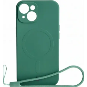 Wholesale Bizon Case Silicone Magnetic Apple iPhone 15 dark green - BIZ3521 - {ean13} - Hurt