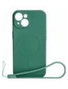 Bizon Case Silikon Magnetic Apple iPhone 15 dunkelgrün