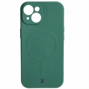 Wholesale Bizon Case Silicone Magnetic Apple iPhone 15 dark green - BIZ3521 - {ean13} - Hurt