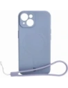 Bizon Case Silikon Magnetic Apple iPhone 15 grau