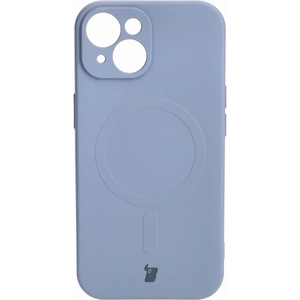 Hurtownia GSM - Etui silikonové s magnetickým kroužkem Bizon Case Silicone Magnetic pro Apple iPhone 15 šedé - BIZ3522 - {ean13} - Hurt
