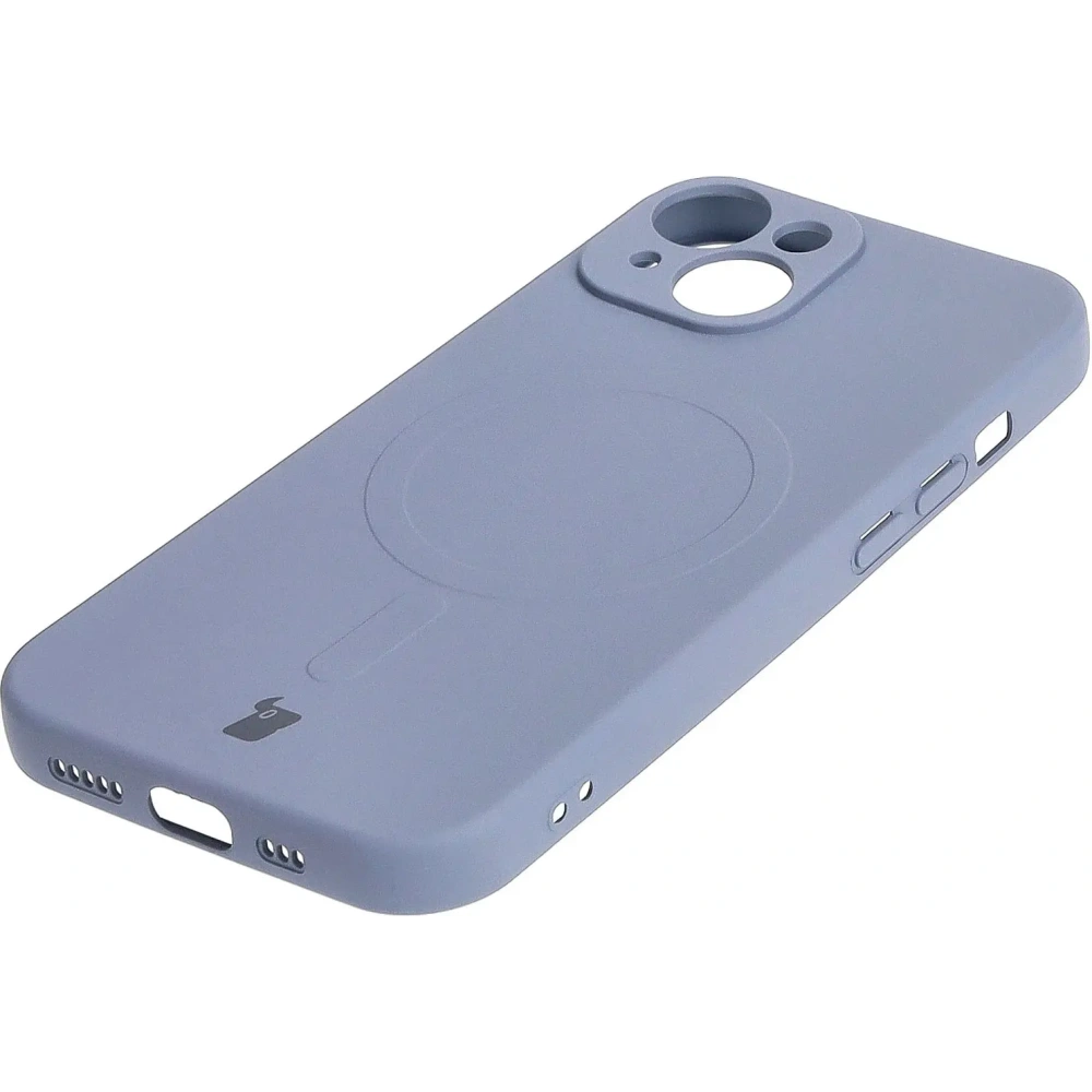 Hurtownia GSM - Etui silikonové s magnetickým kroužkem Bizon Case Silicone Magnetic pro Apple iPhone 15 šedé - BIZ3522 - {ean13} - Hurt