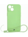 Bizon Case Silikon Magnetic Apple iPhone 15 hellgrün