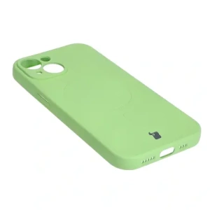 Hurtownia GSM - Silikonové pouzdro s magnetickým kroužkem Bizon Case Silicone Magnetic pro Apple iPhone 15 jasně zelené - BIZ3523 - {ean13} - Hurt