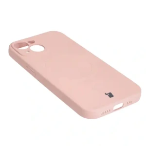 Hurtownia GSM - Etui silikonové s magnetickým kroužkem Bizon Case Silicone Magnetic pro Apple iPhone 15 světle růžové - BIZ3524 - {ean13} - Hurt