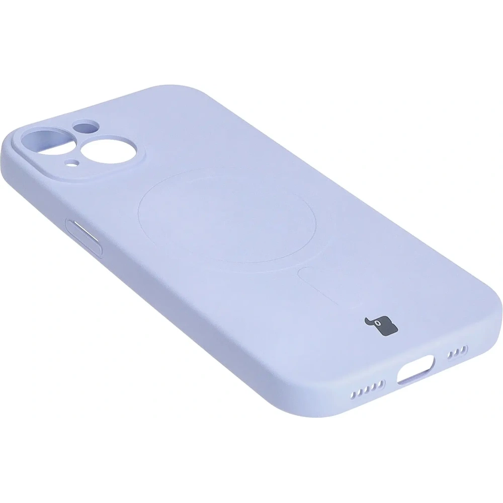 Hurtownia GSM - Etui silikonové s magnetickým kroužkem Bizon Case Silicone Magnetic pro Apple iPhone 15 světle fialové - BIZ3525 - {ean13} - Hurt