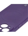 Hurtownia GSM - Etui silikonowe z pierścieniem magnetycznym Bizon Case Silicone Magnetic do Apple iPhone 15 śliwkowe - BIZ3526 - {ean13} - Hurt