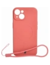 Bizon Case Silicone Magnetic Apple iPhone 15 roz murdar