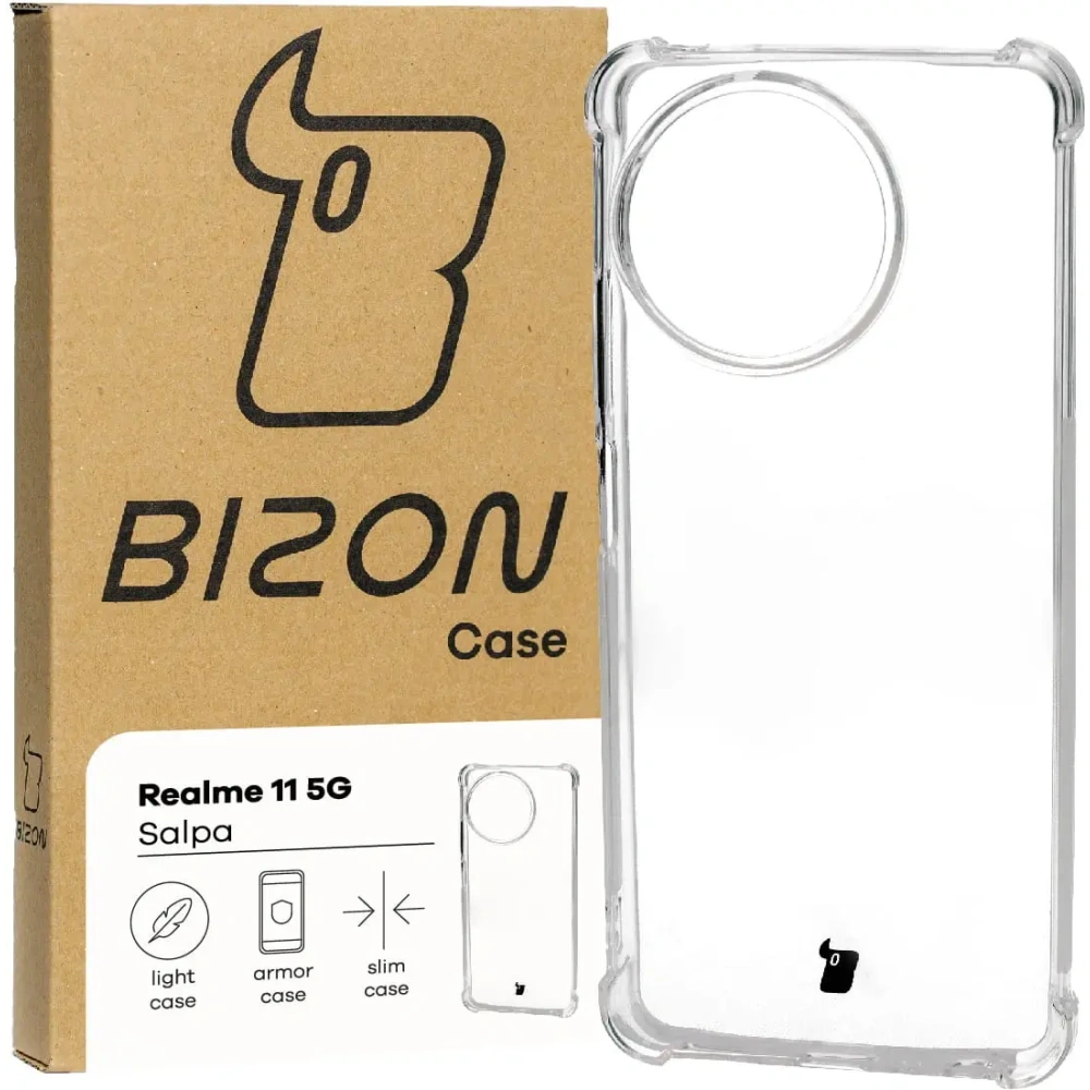 Hurtownia GSM - Elastyczne etui Bizon Case Salpa do Realme 11 5G przezroczyste - BIZ3539 - {ean13} - Hurt