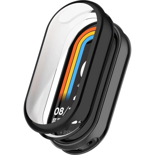 Etui z osłoną ekranu Bizon Case Watch Felipe do Xiaomi Mi Smart Band 8 czarne