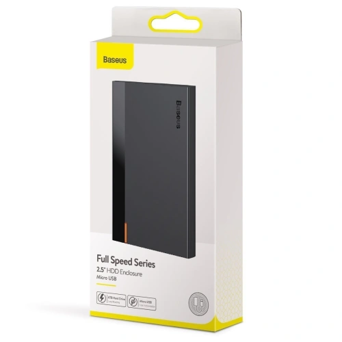 Obudowa dysku Baseus HDD Full Speed Series 2,5" Micro USB (czarny)