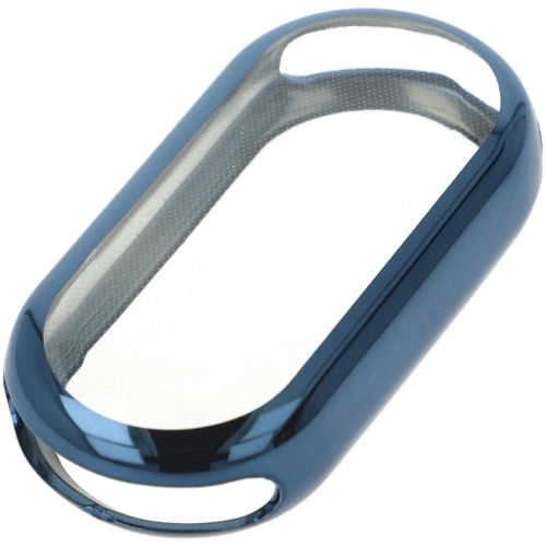 Etui z osłoną ekranu Bizon Case Watch Felipe do Xiaomi Mi Smart Band 8 niebieskie