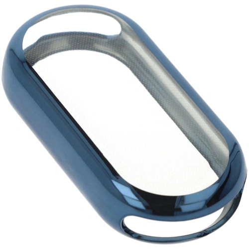 Etui z osłoną ekranu Bizon Case Watch Felipe do Xiaomi Mi Smart Band 8 niebieskie