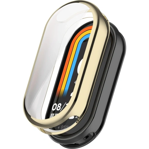 Etui z osłoną ekranu Bizon Case Watch Felipe do Xiaomi Mi Smart Band 8 złote
