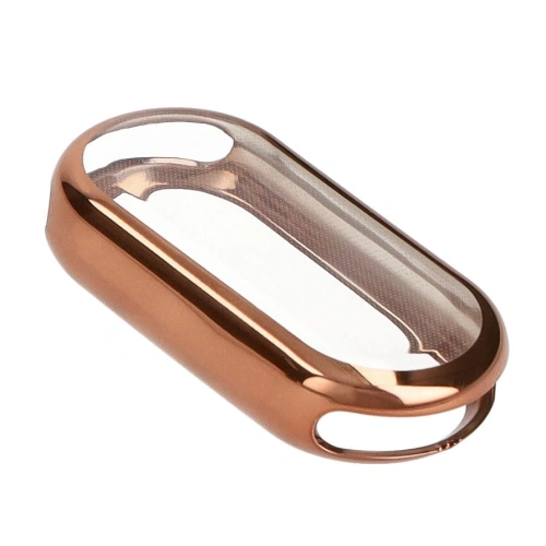 Etui z osłoną ekranu Bizon Case Watch Felipe do Xiaomi Mi Smart Band 8 różowozłote