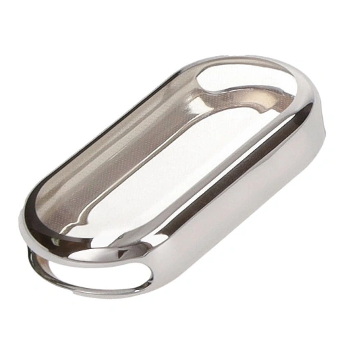 Etui z osłoną ekranu Bizon Case Watch Felipe do Xiaomi Mi Smart Band 8 srebrne