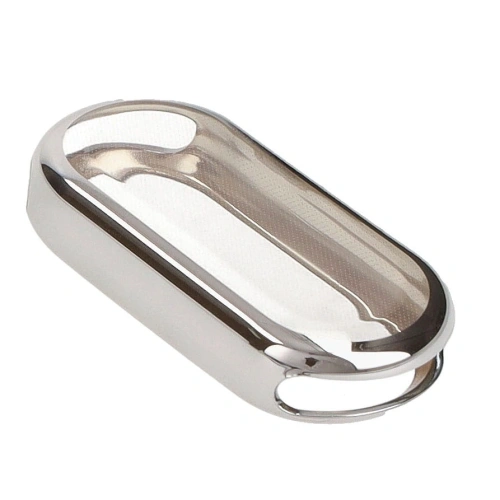 Etui z osłoną ekranu Bizon Case Watch Felipe do Xiaomi Mi Smart Band 8 srebrne