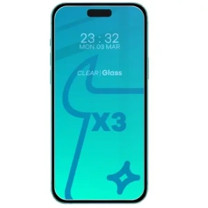 Hurtownia GSM - BIZON Clear 3x Bildschirmglas + Kameraglas Apple iPhone 15 - BIZ3549 - {ean13} - Hurt
